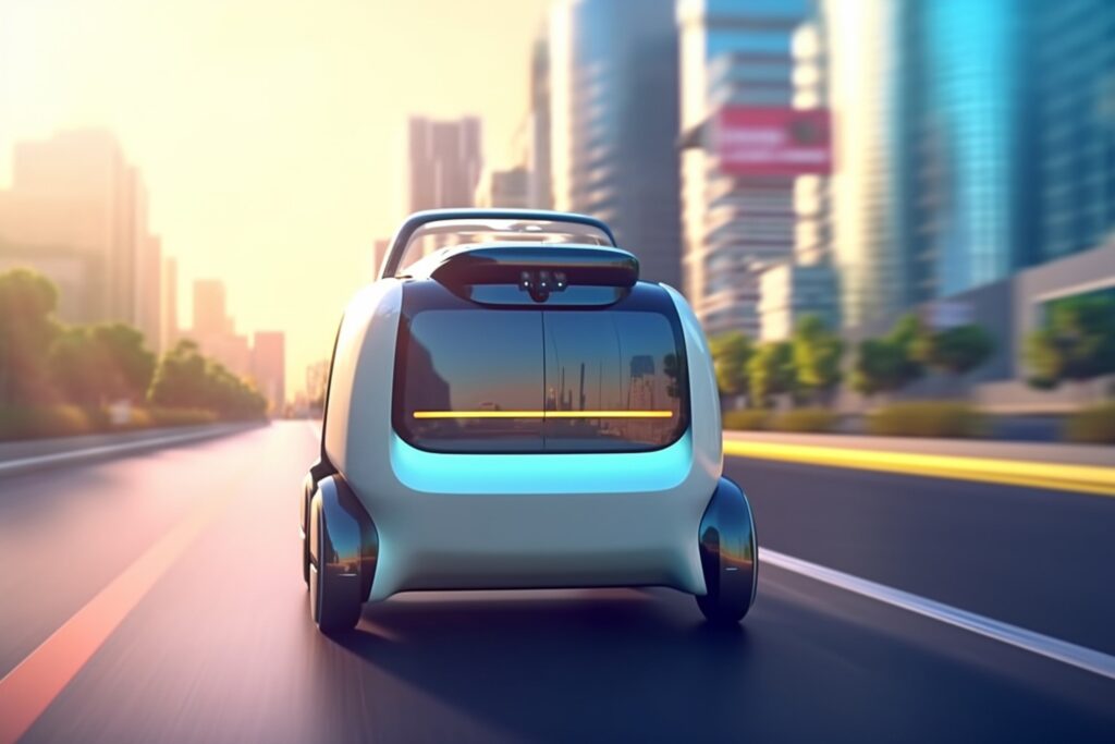 Las Vegas self-driving taxi